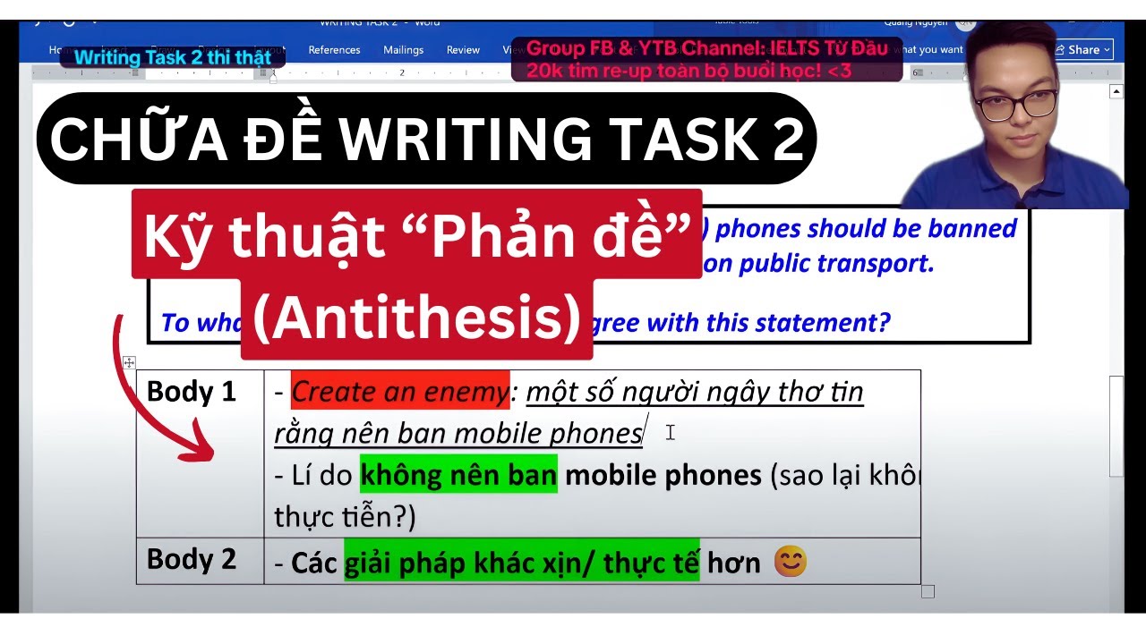 Nâng điểm Writing với kỹ thuật 