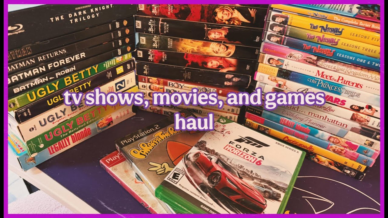big physical media haul [movies, tv shows, games] 💿📼🩶