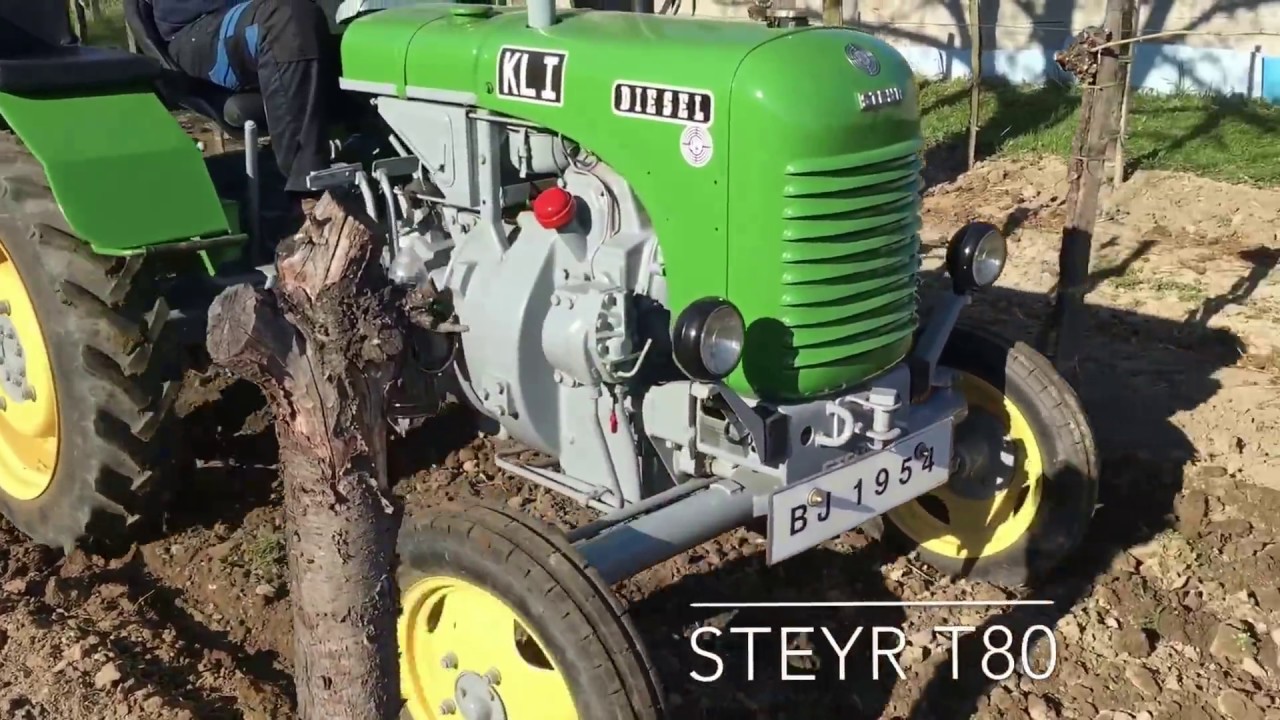 Steyr t80 beim Grubbern (15er)