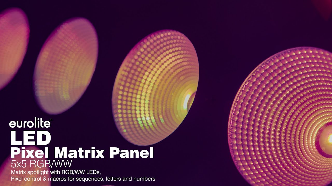 EUROLITE LED Pixel Matrix Panel 5x5 RGB WW