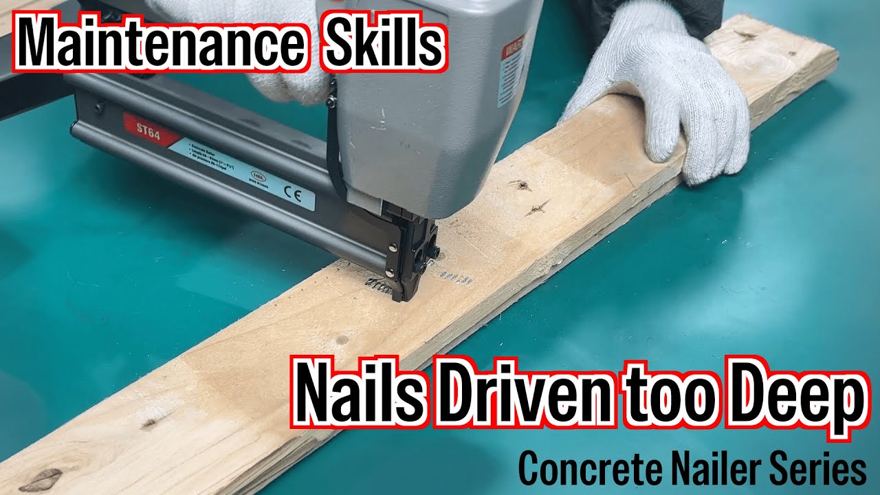 Concrete Nailer Repair- How to Fix Nails Driven too Deep