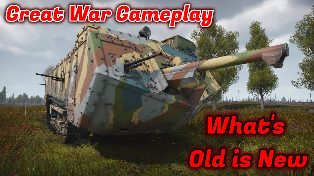Great War WWI Vehicle Gameplay - Awesome April Fools' Event [War Thunder]