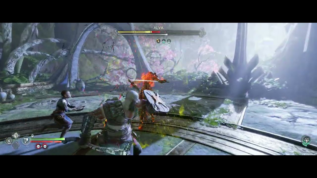God of War Ragnarok - Kratos vs Alva Quick Fight No Damage