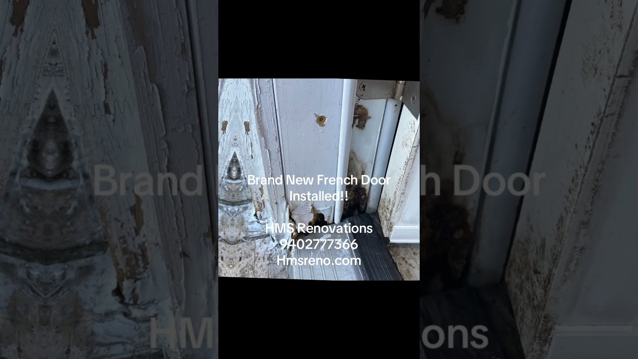 Finial install for the French doors!!