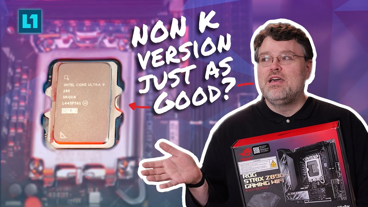 The 285 non k Intel Ultra 9 w/ the ROG STRIX Z890-I Gaming Wifi Motherboard
