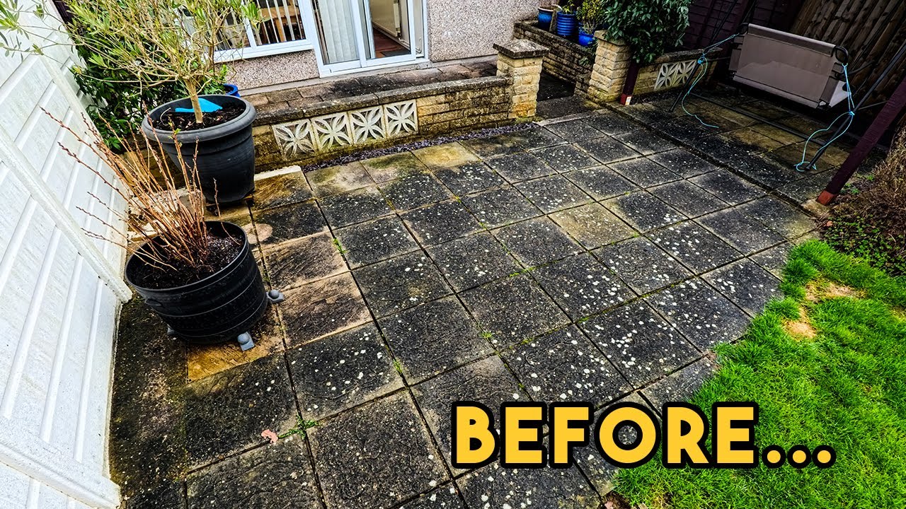 We Pressure Washed this Patio For FREE!