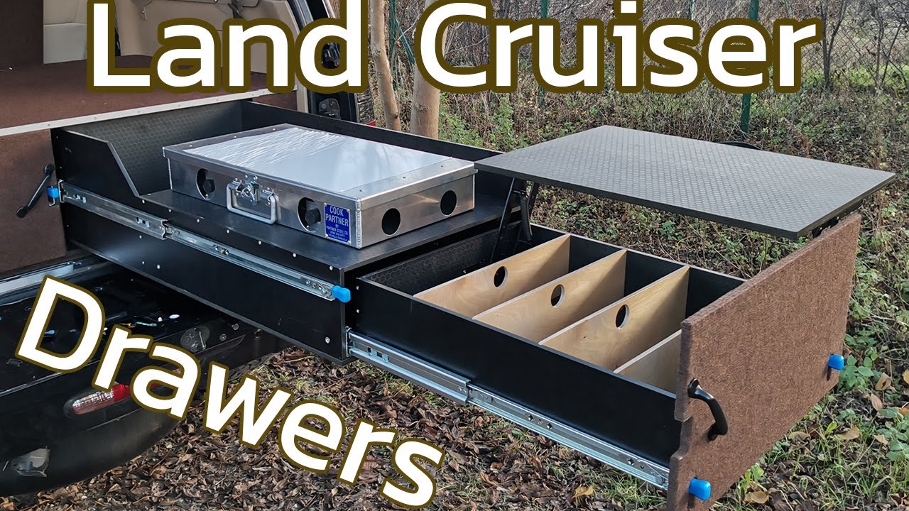 Zabudowa Land Crusier 80 / Lexus LX450 - drawer system