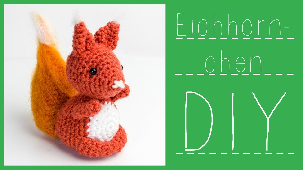 Eichhörnchen häkeln 🌳 *Do it Yourself* Amigurumi | kleine Waldbewohner | by justMiko
