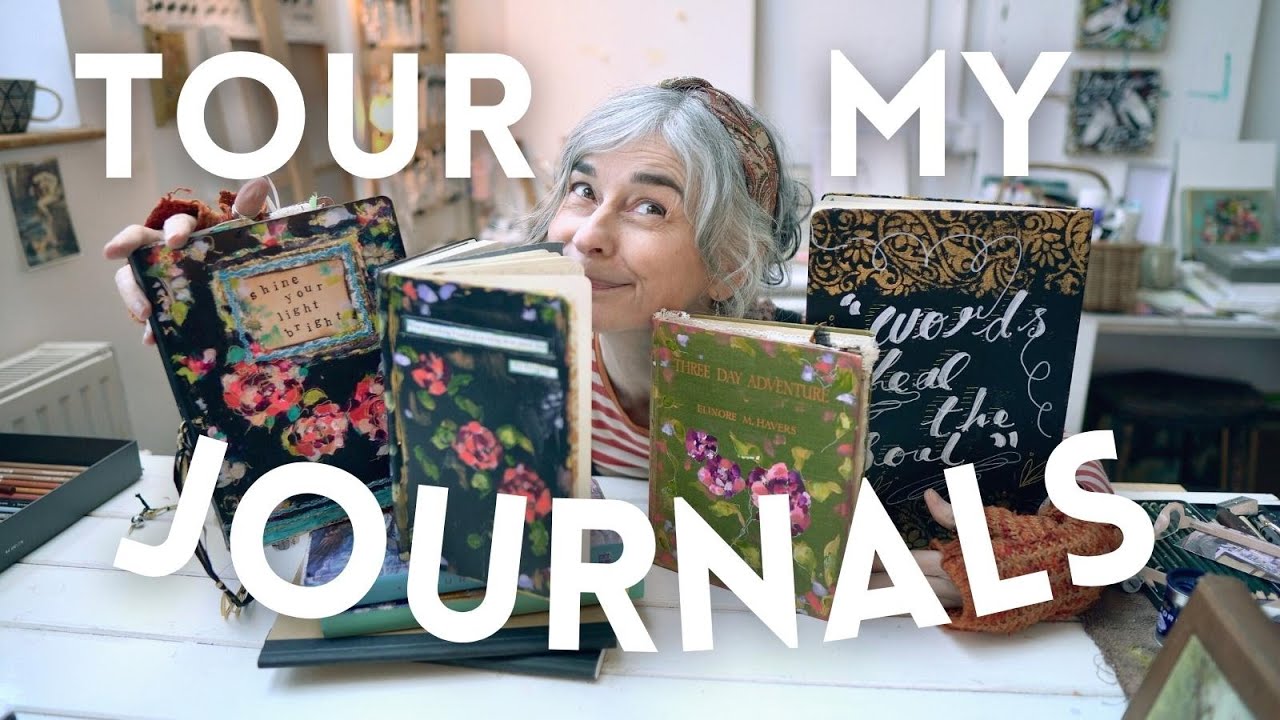 Tour my Sketchbooks & Journals ~ Flip through my art books with me!