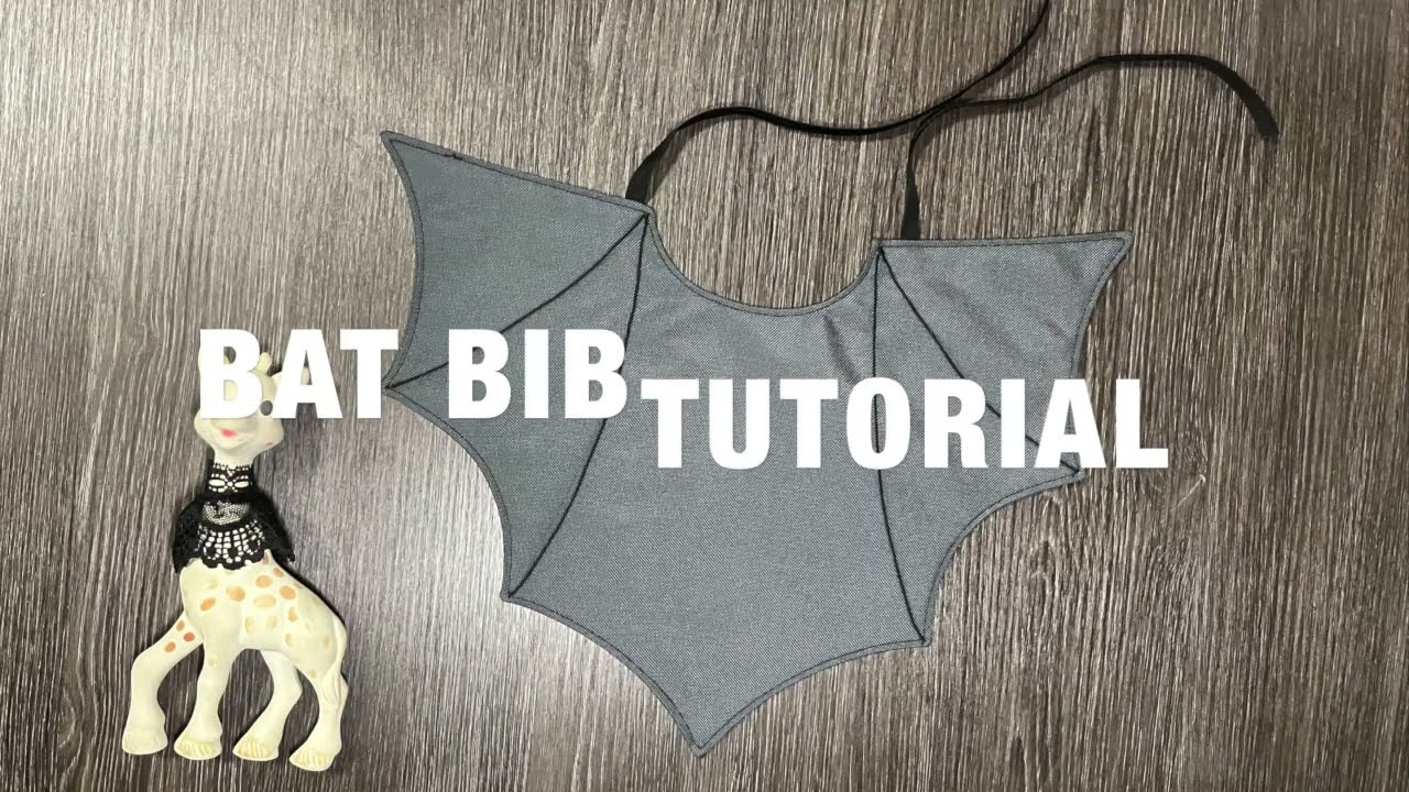 BAT BIB TUTORIAL, GOTHIC BABY BIB SEWING TUTORIAL