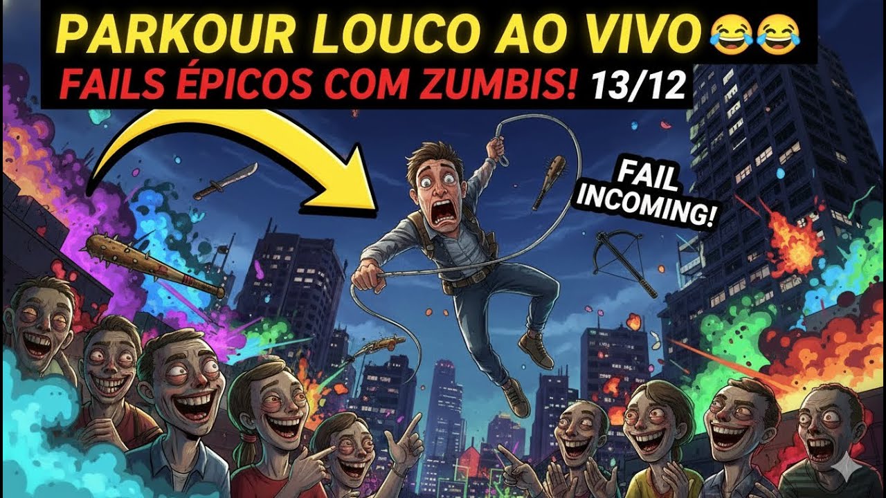 🧟‍♂️😂 DYING LIGHT 2: PARKOUR LOUCO & FAILS ÉPICOS COM ZUMBIS AO VIVO! 🔥🏃‍♂️