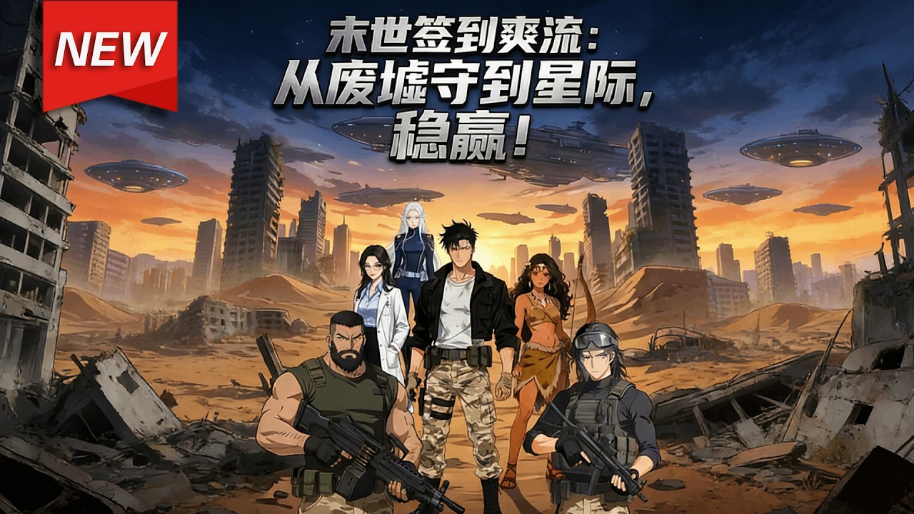 MULTISUB📢新番上线《末世签到爽流：从废墟守到星际，稳赢！》第1~45集丨末世废墟，林辰绑定签到系统，获得神级格斗术与生存物资，开启求生与逆袭之旅！#漫剧 #破晓动漫社