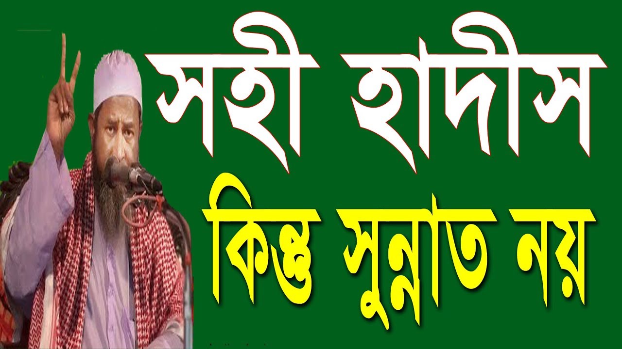 সহী হাদীস কিন্তু সুন্নাত নয় - আহলে হাদীস / লা মাযহাবী ভাইরা জবাব নিন মাওলানা ইসমাঈল হোসাইন সাহেব