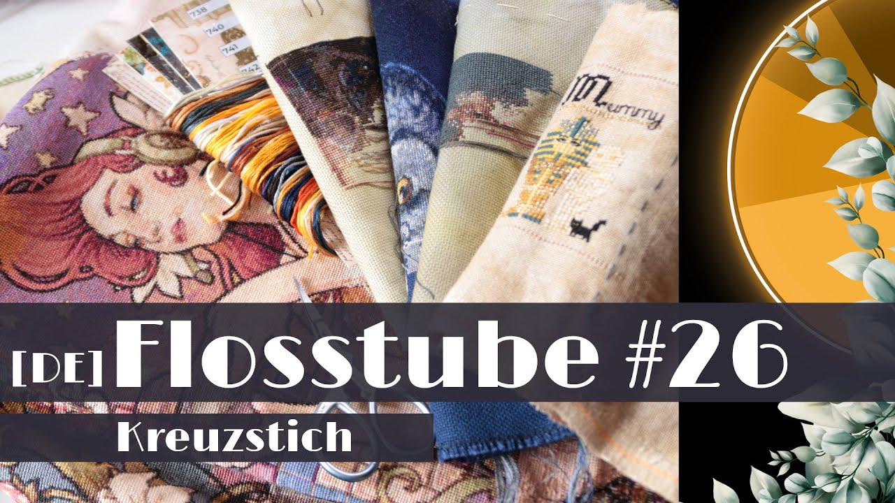 Flosstube #26 | 2 neue Starts | 10.000 Kreuze | AI KI Kunst Stickmuster | Stickjunkies Deutsch
