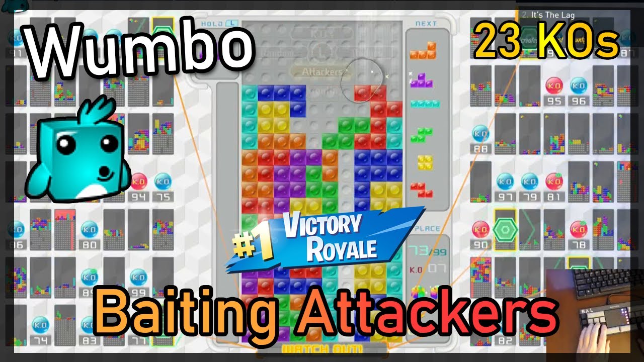 Tetris 99 Baiting Attackers - 23 KOs Toy Blocks Theme