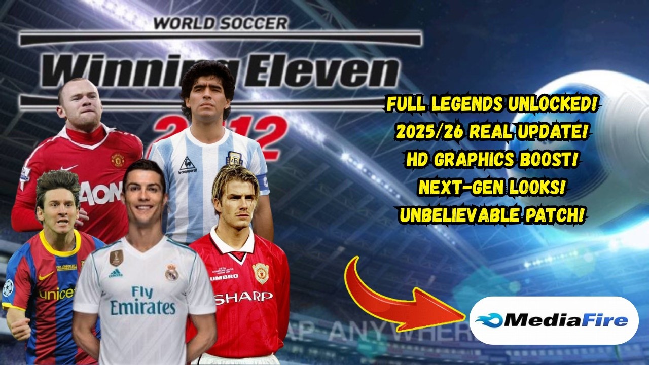 Winning Eleven 2012 Jadi Game 2026?! 😱 Mod Legends Grafik & Transfer Terbaru