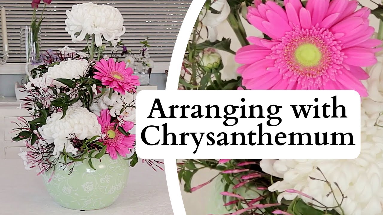 Flowers & Floristry Tutorial: Arranging with Crysthanamum