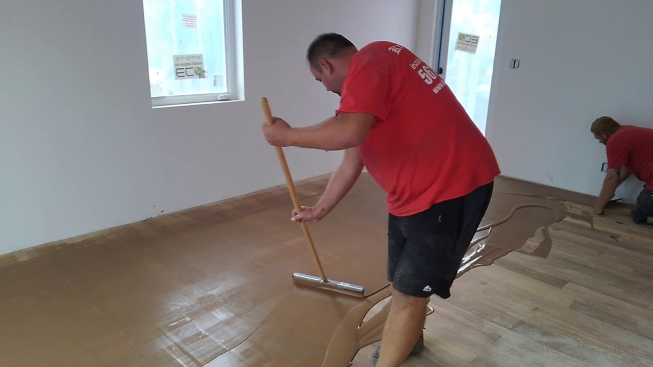 Wood filling hardwood floor Kingdom Floors of Boca Raton inc.