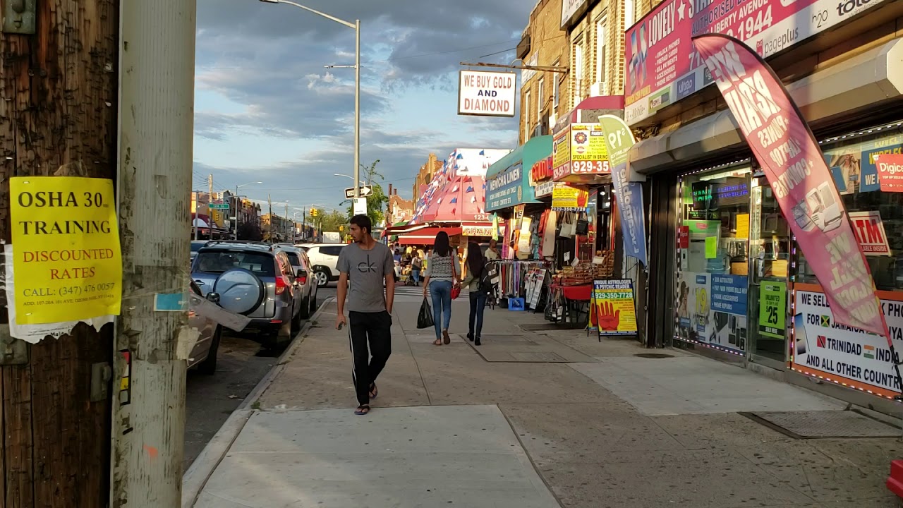 Richmond Hill, Afternoon Look Down Liberty Ave, Queens, NY
