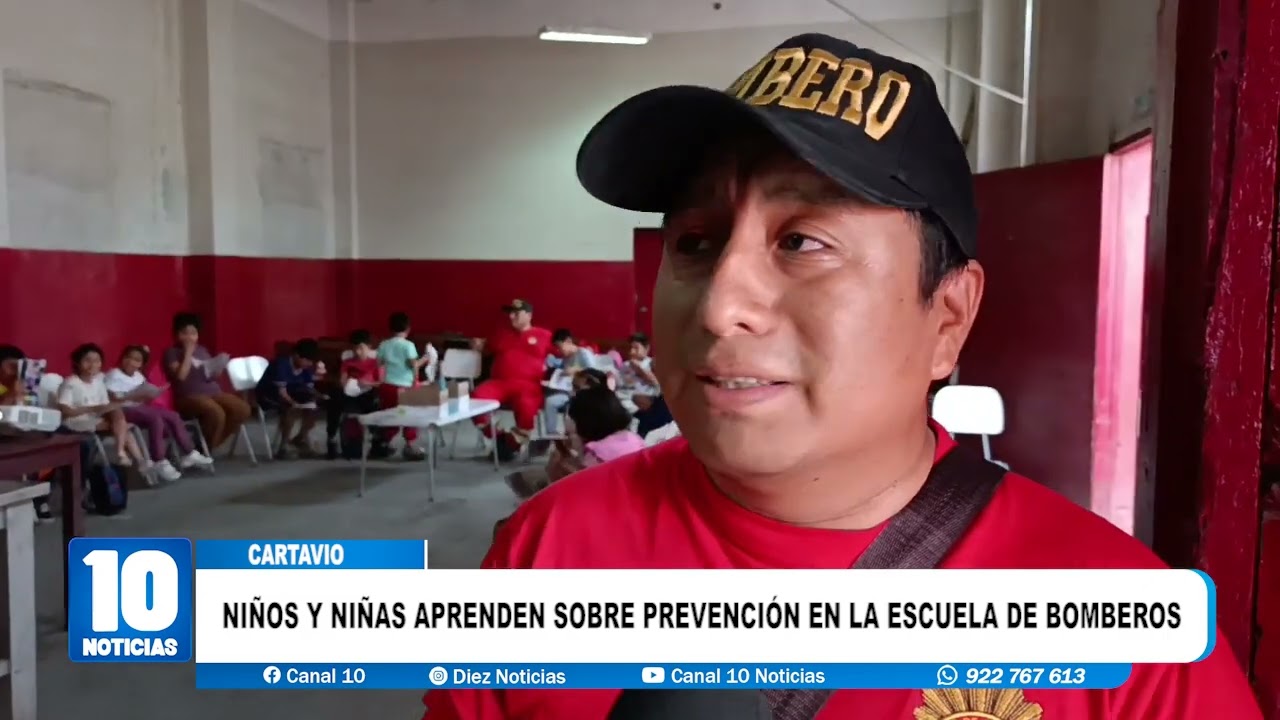 #cartavio - NIÑOS Y NIÑAS APRENDEN SOBRE PREVENCIÓN EN LA ESCUELA DE BOMBEROS