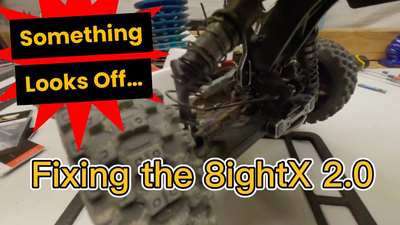 TLR 8ightX 2.0-fixing broken rear shock