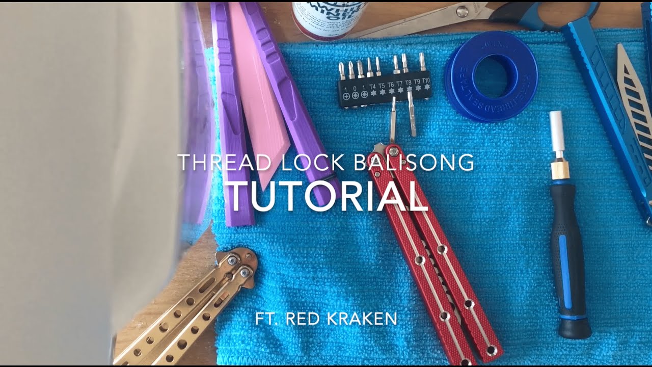 How To Thread Lock A Balisong Butterfly Knife (Without Loctite) using Teflon Tape