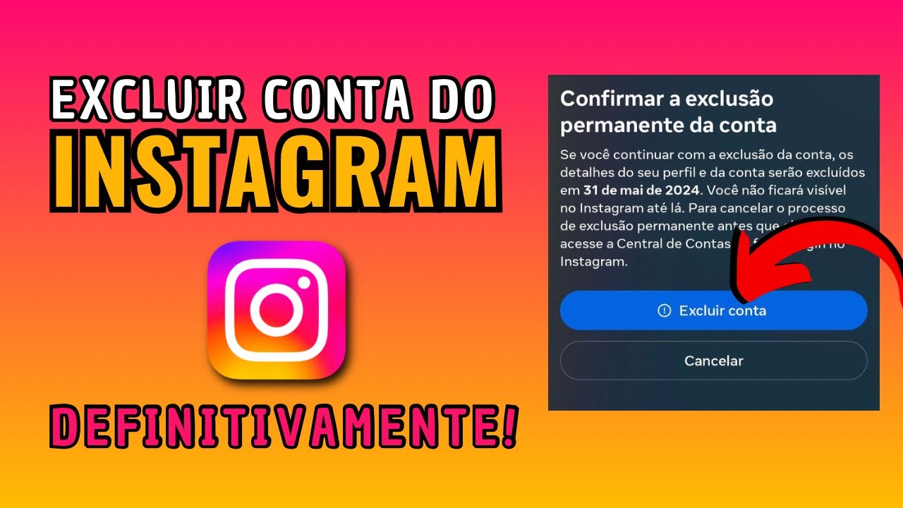Como excluir conta do INSTAGRAM pra sempre
