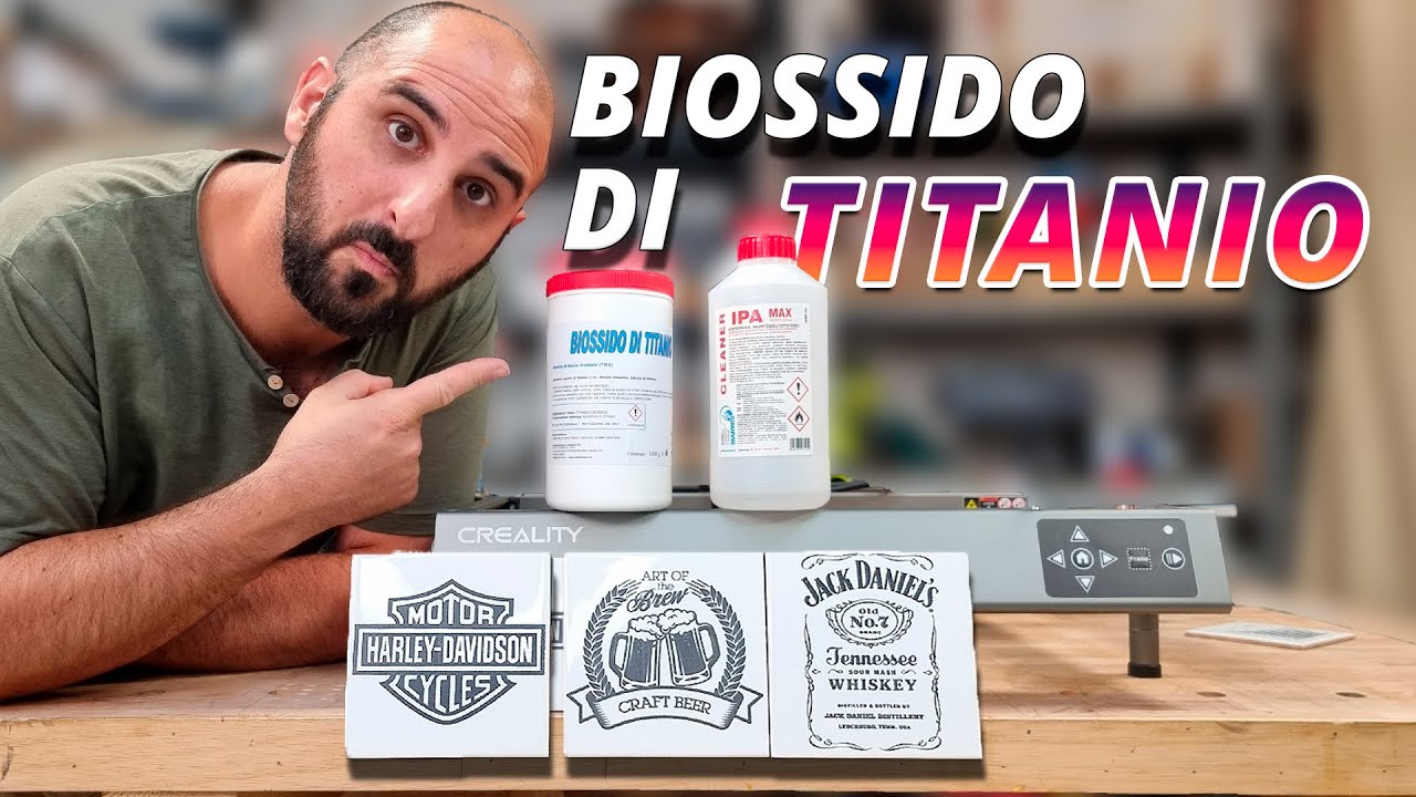 Incidere le piastrelle con il BIOSSIDO DI TITANIO.