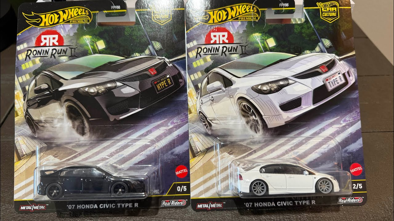 Новый Honda Civic Type R Chase 2025 года от Hot Wheels Premium '07