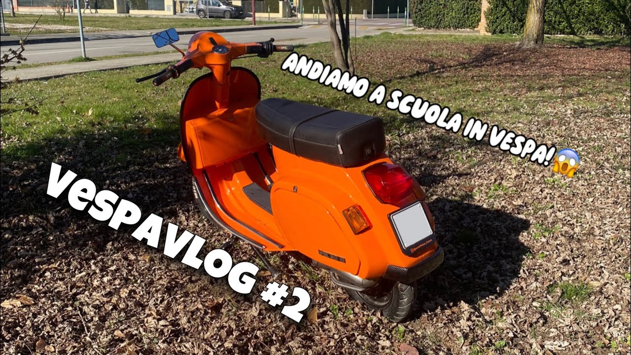 ANDIAMO A SCUOLA IN VESPA CON IL 102! VespaVlog #2