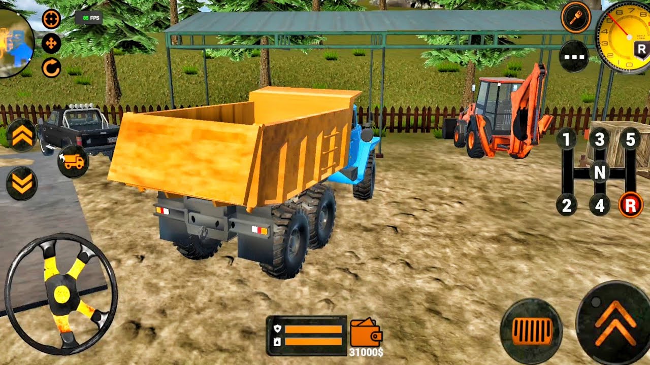 Backhoe Loader JCB Simulator Gameplay - Indian Vehicles JCB Truck Driving - Android Gameplay