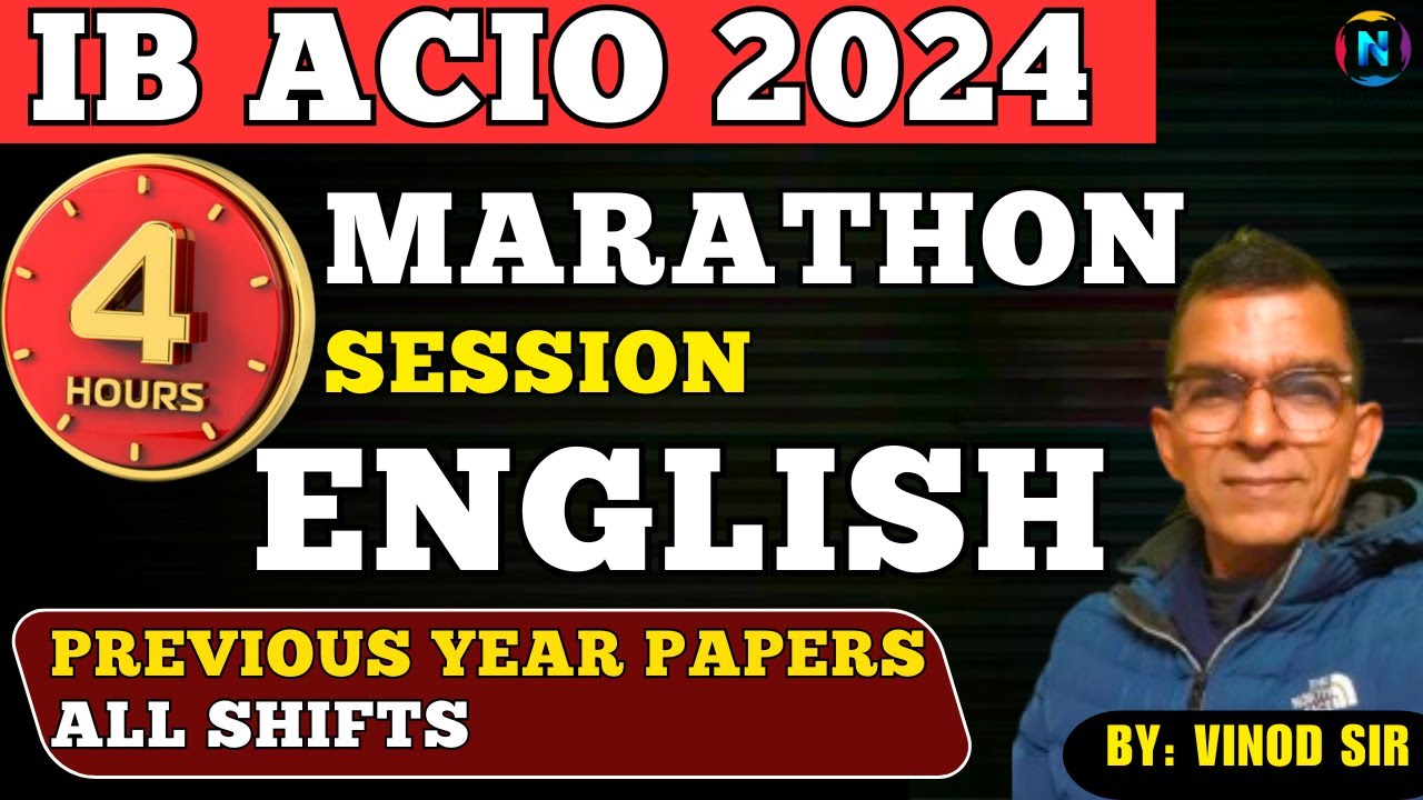 Complete IB ACIO 2024 English in 4 Hours! | PYQs from All Shifts Solved & Explained