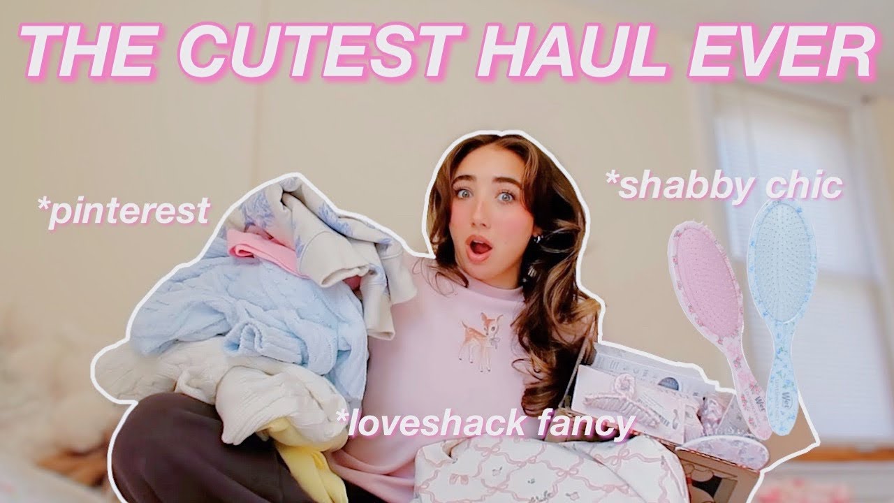 THE CUTEST CLOTHING HAUL EVER!*shabby chic+pinterest inspired