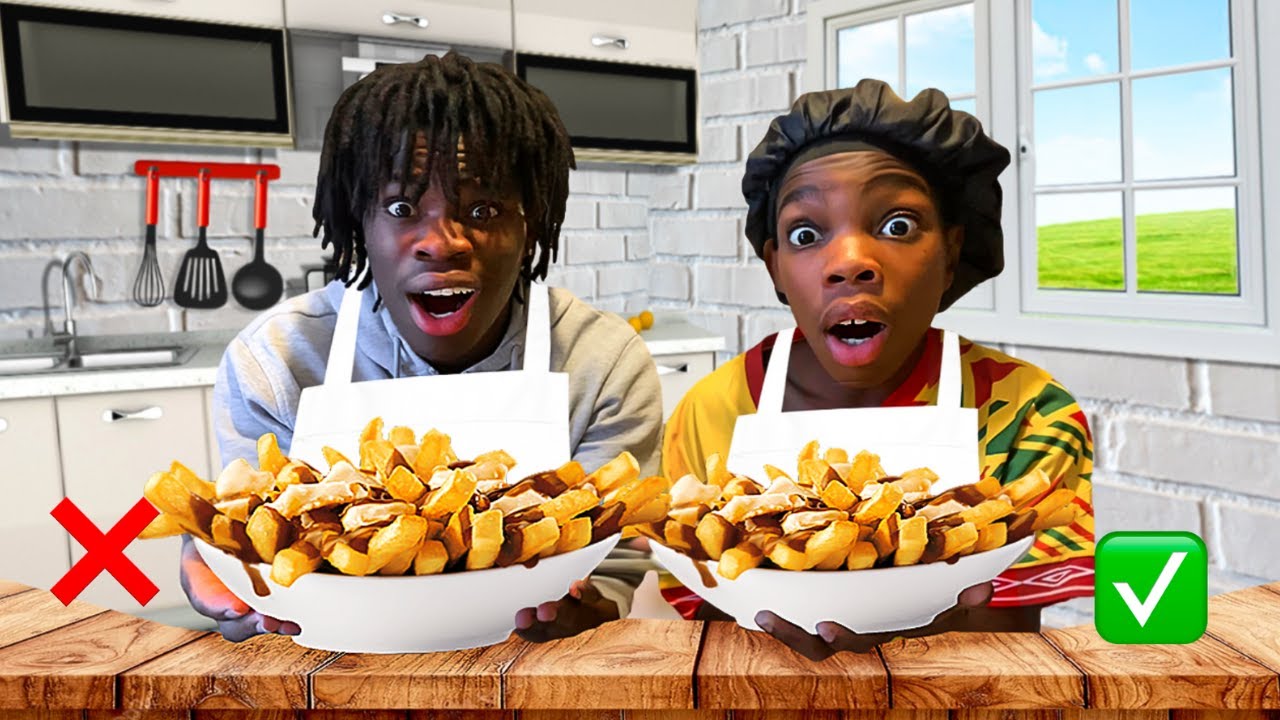 JE CUISINE DE LA POUTINE AVEC MON PETIT FRÈRE (ça finit en compétition)