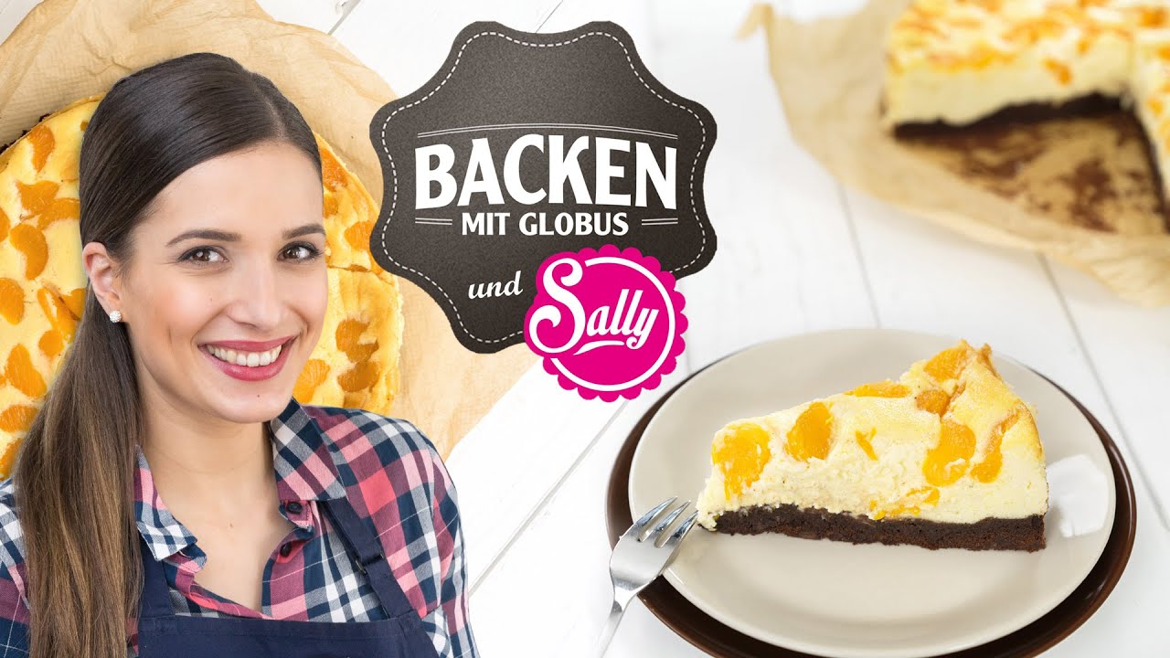 Brownie-Käsekuchen mit Mandarinen | Backen mit Globus & Sallys Welt #11