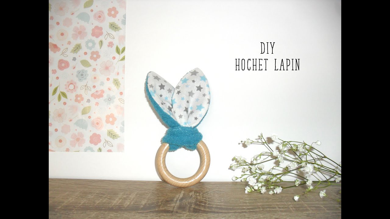 Coudre un hochet oreilles de lapin, tuto anneau de dentition
