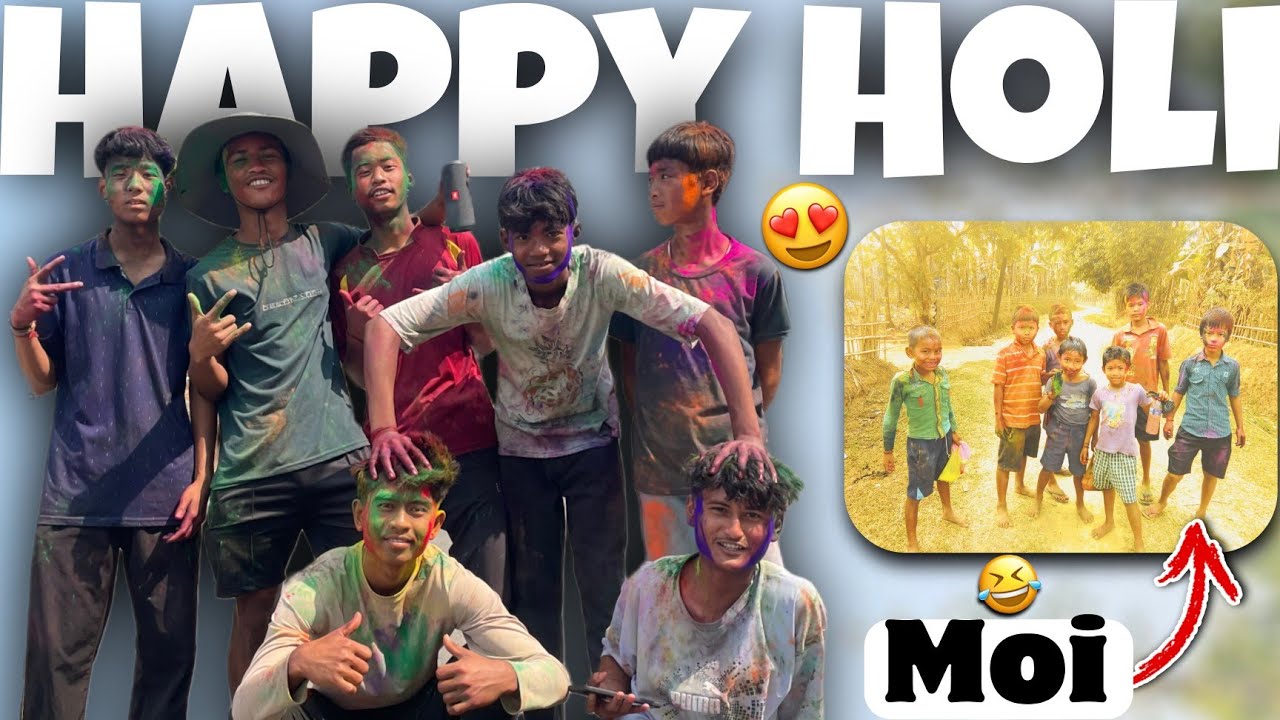 এইবাৰৰ Holi On Desi Style 😂...Happy Holi Dosto 🎨😍