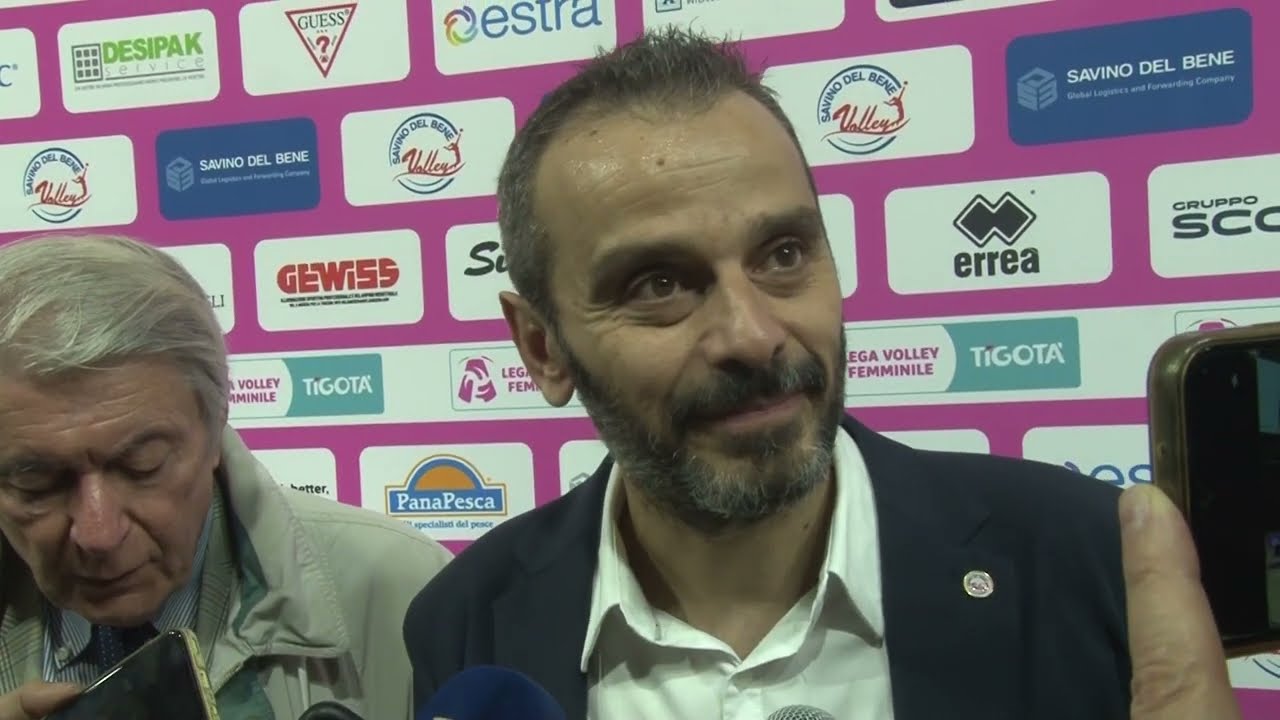 Coach Marco Gaspari dopo la vittoria nel derby contro Il Bisonte Firenze