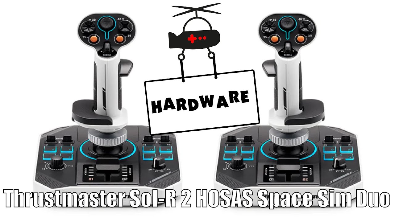 Testissä Thrustmaster Sol-R 2 HOSAS Space Sim Duo – kaksikätinen kummajaisohjain avaruuslentäjille