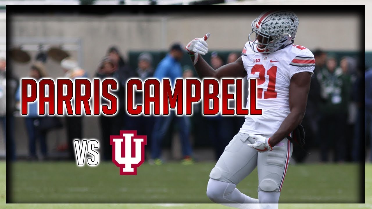 Parris Campbell Highlights vs Indiana // 6 Catches, 136 Yards, 1 TD // 8.31.17