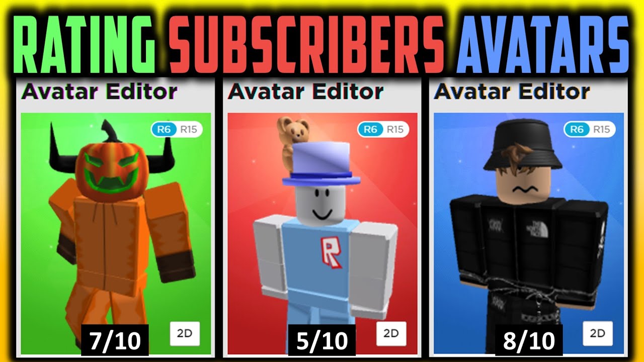 Rating Subscribers ROBLOX Avatars 2020! PART 1!