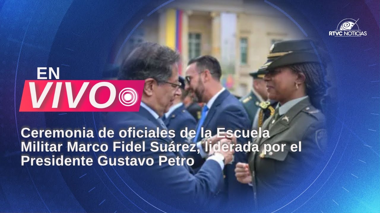 Ceremonia de oficiales de la Escuela Militar Marco Fidel Suárez, por el Presidente Gustavo Petro