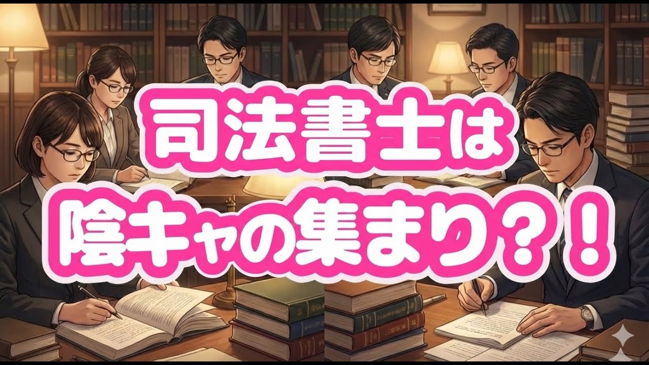 【司法書士】は陰キャの集まり？！