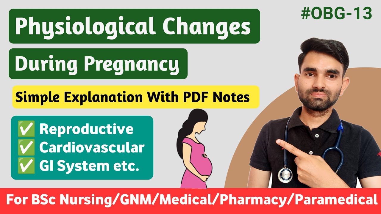 Physiological Changes During Pregnancy in Hindi | OBG