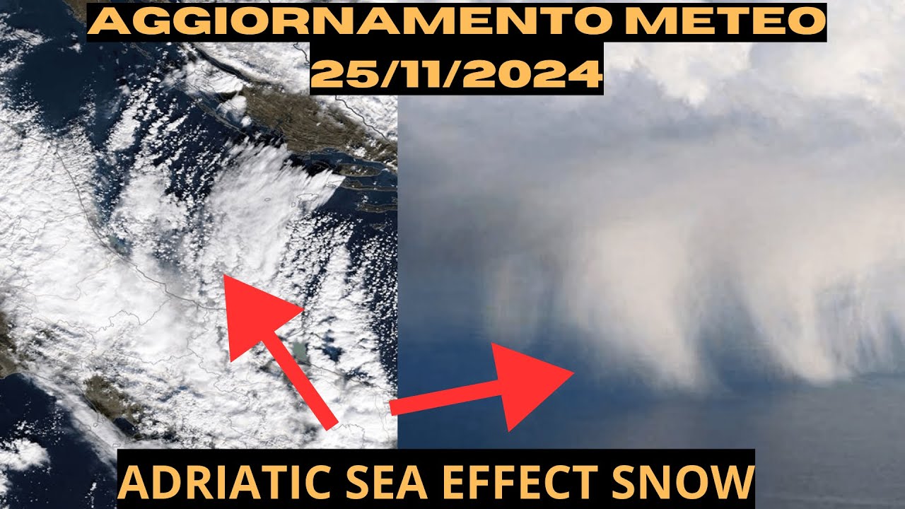 Adriatic sea effect snow in arrivo? Cos'è?