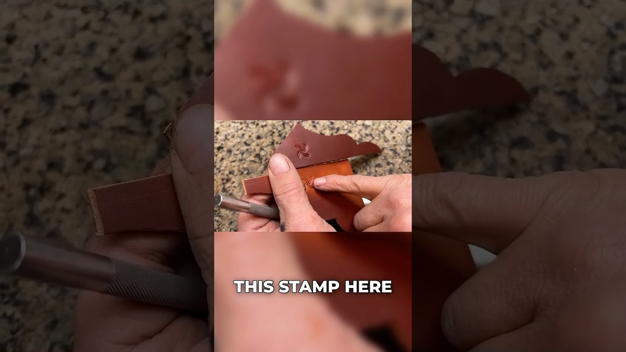The SECRET to leather tooling that no one knows #leathercraft #diy