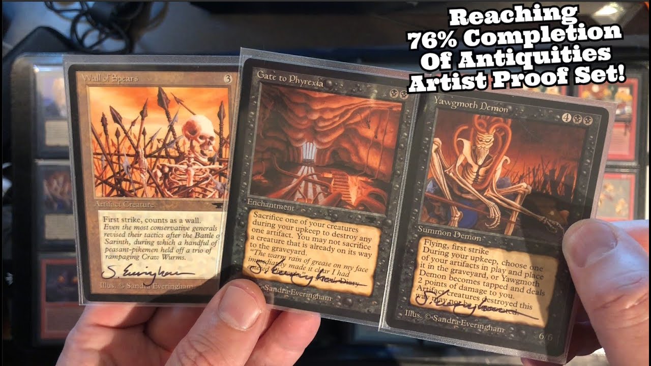 Vintage MTG Wednesday | Antiquities Artist Proof Set at 76%! Will I Ever Be Able To Complete It?
