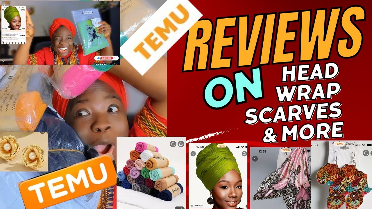 HEADSCARVES & HEADWRAPS You Can Get Online/ Temu / Haul / Tutorial/ Headwrap 🔥