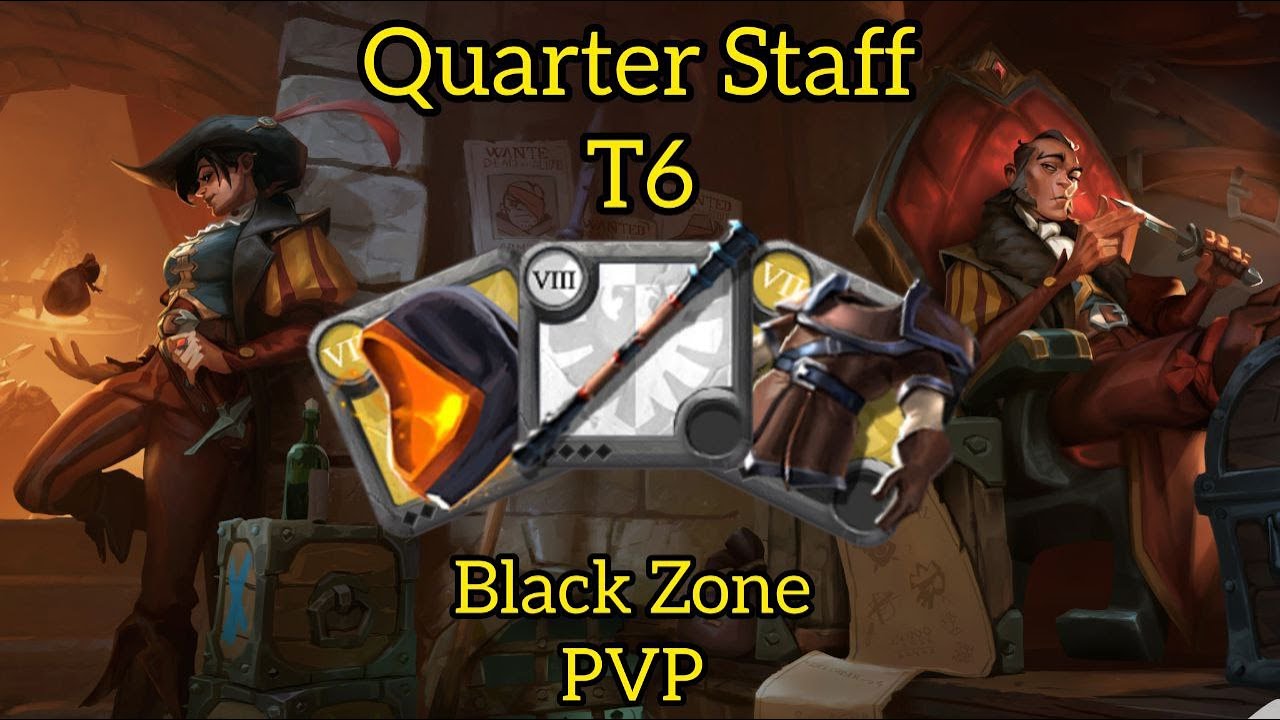 Albion Online 5.1 Quarter Staff Black Zone Made Huge Silver!