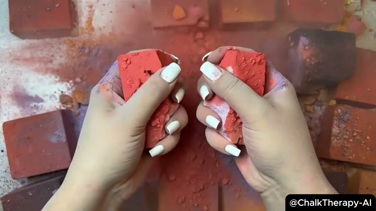 DUSTY Chalk Crushing 🌫️ Satisfying Heavy Powder Fall (No Talking)